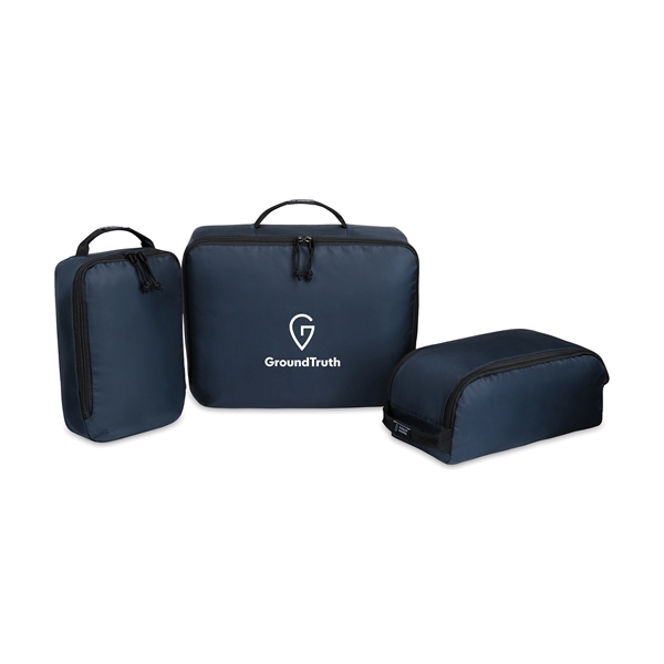 Navy color option for Renew R Pet 3 Piece Packing Cube Set