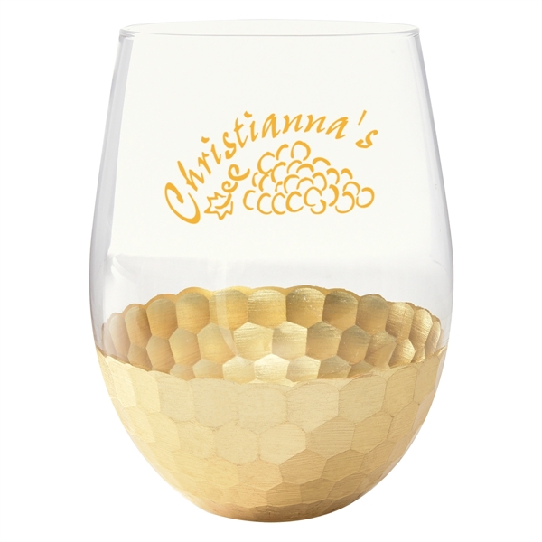 Clear Gold color option for 18 Oz. Florence Stemless Wine Cup