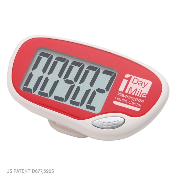 Medium Red color option for Easy Read Large Screen Pedometer