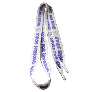 Photo of Shoelaces 60 X 3/4" Recycled Poly Dye Sub (Domestic Product)