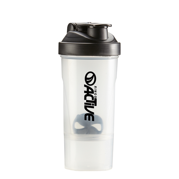 Clear color option for Shake It Compartment Shaker Bottle