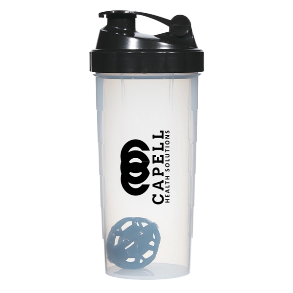 Clear With Black color option for 24 Oz. Shake It Up Bottle