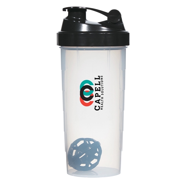 Clear/Black color option for 24 Oz. Shake It Up Bottle