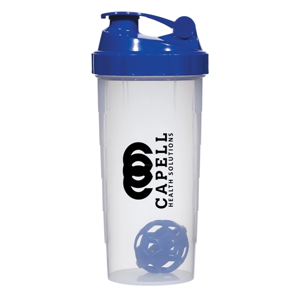 Clear/Blue color option for 24 Oz. Shake It Up Bottle
