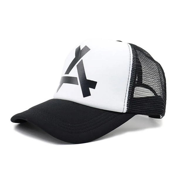 Black color option for Custom 5 Panel Trucker Hat Or Mesh Back Baseball Cap