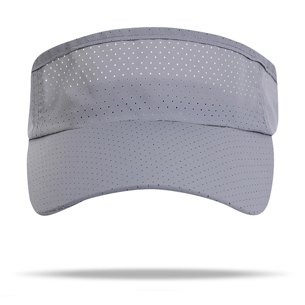 Dark Gray color option for Quick Dry Lightweight Sporty Sun Visors W/ Plastic Buckle