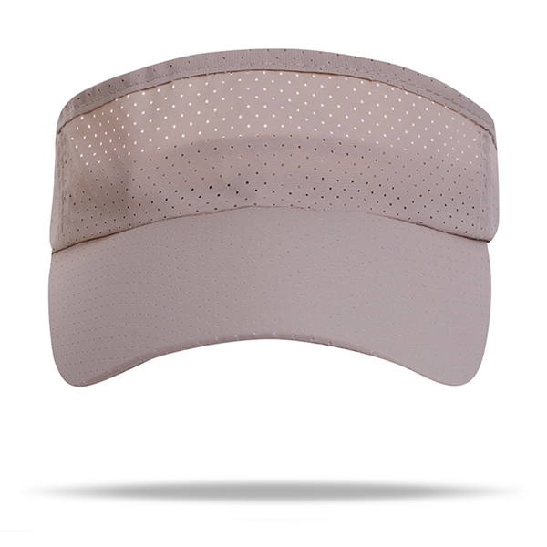 White color option for Quick Dry Lightweight Sporty Sun Visors W/ Plastic Buckle