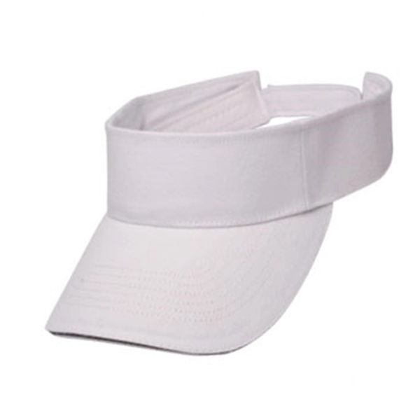 White Black color option for Brushed Cotton Sandwich Visor