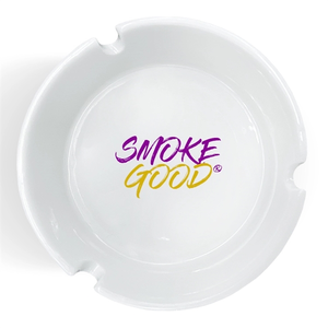 Photo of Custom White Glass Ashtrays