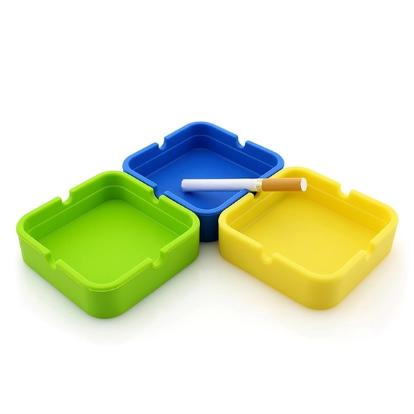 Green color option for Square Silicone Ashtray