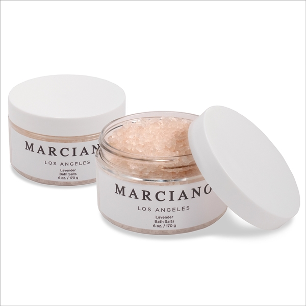 Gray color option for 6 Oz. Aromatherapy Bath Salts Jar With White Lid