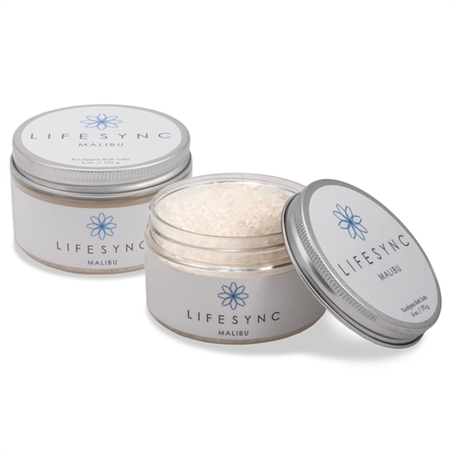 Main photo of 6 Oz. Aromatherapy Bath Salts Jar With Silver Lid