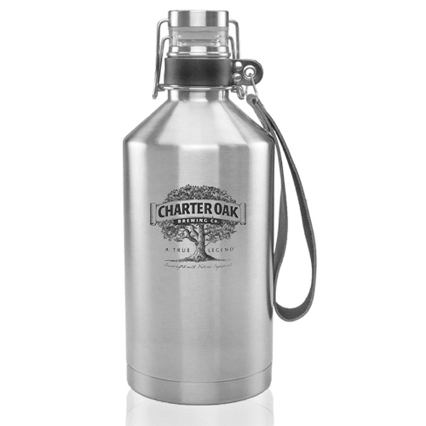 Silver color option for 64 Oz Canteen Stainless Steel Beer Growler
