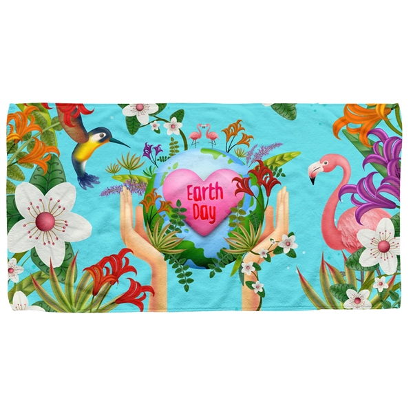 Unclassfied color option for Recycled Polyester Die Sublimated Beach Towel