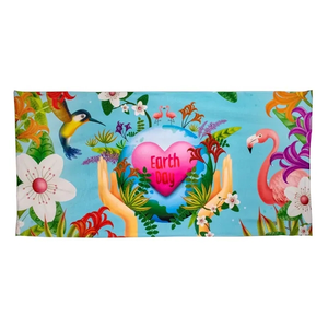 Photo of Recycled Polyester Die Sublimated Beach Towel