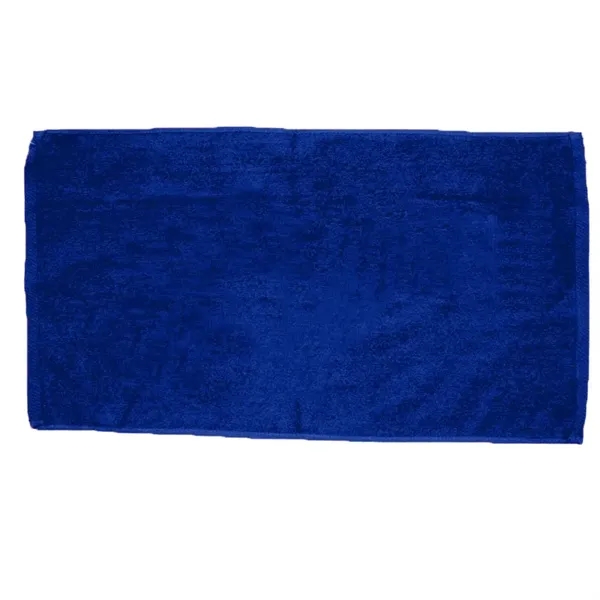 Navy Blue color option for 30" X 60" Velour Beach Towel W/ Custom Imprint