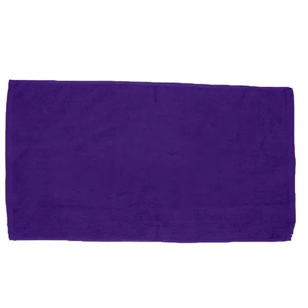Purple color option for 30" X 60" Velour Beach Towel W/ Custom Imprint