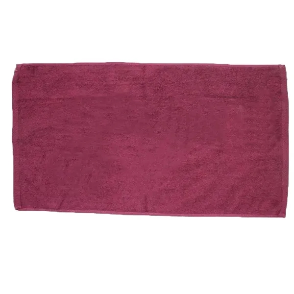 Red color option for 30" X 60" Velour Beach Towel W/ Custom Imprint