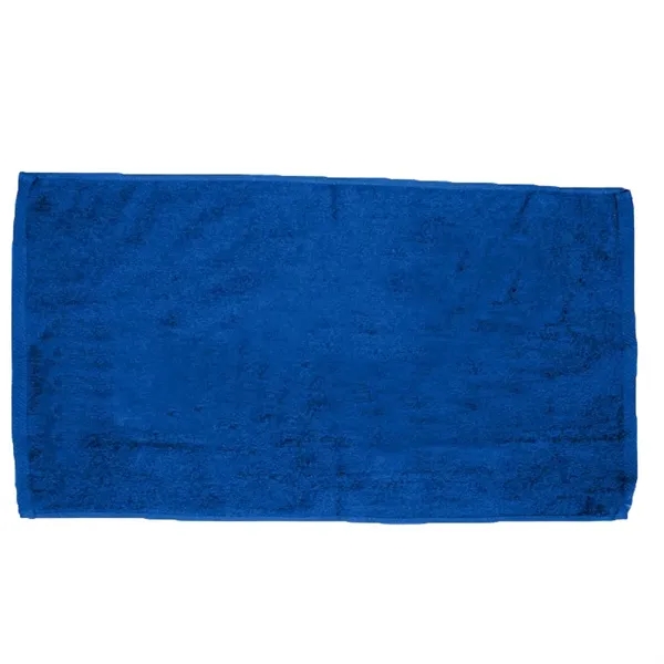 Royal Blue color option for 30" X 60" Velour Beach Towel W/ Custom Imprint