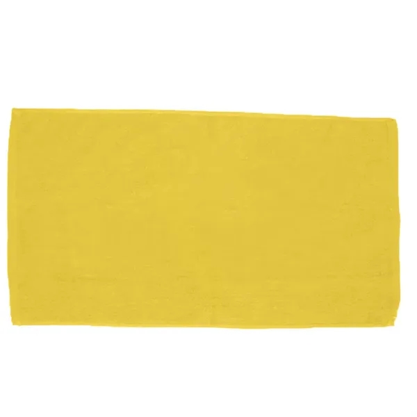 Yellow color option for 30" X 60" Velour Beach Towel W/ Custom Imprint