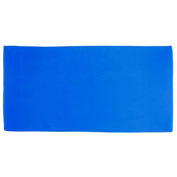 Peacock color option for 35" X 60" Cotton Velour Beach Towels