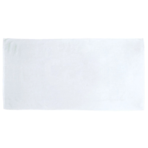 White color option for 35" X 60" Cotton Velour Beach Towels