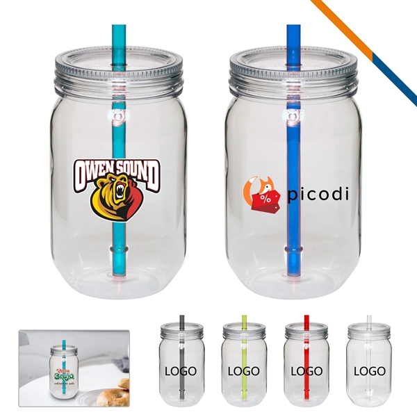 Blue color option for Halden Single Wall Mason Jars