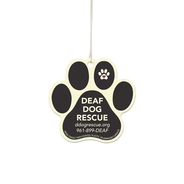 White color option for Paw Printed Shaped Air Fresheners