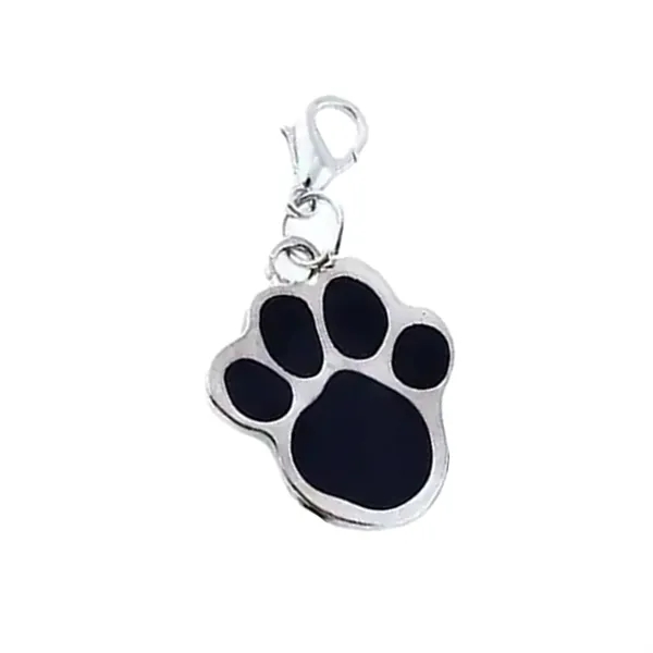 Black color option for Paw Shaped Zinc Pet Tag
