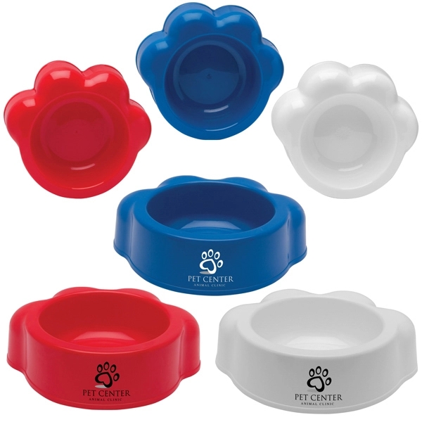 White color option for Paw Shaped Pet Bowl