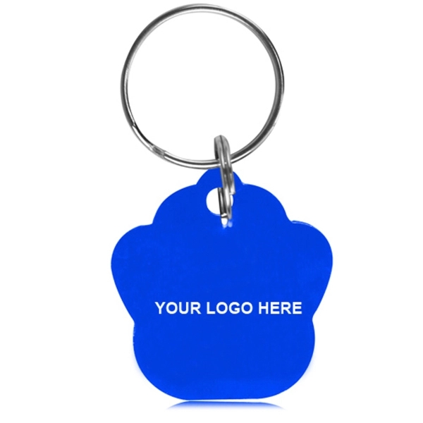 Blue color option for Paw Shaped Collar Dog Tag