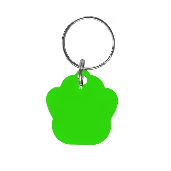 Green color option for Paw Shaped Collar Dog Tag