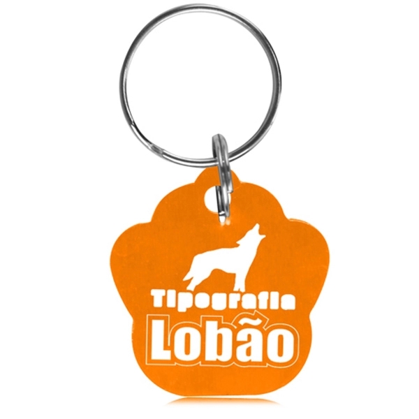 Orange color option for Paw Shaped Collar Dog Tag