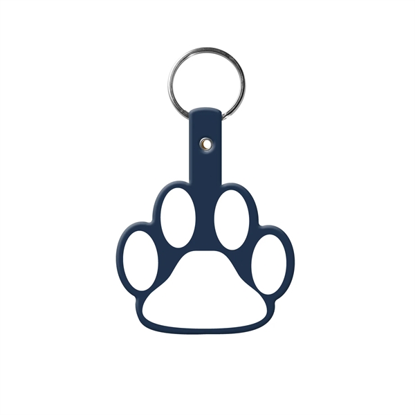 Dark Blue color option for Paw Shaped Flexible Key Tag