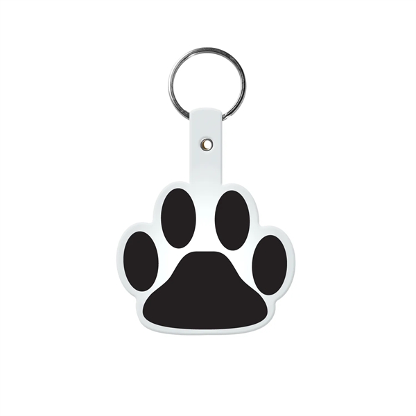 Translucent Frost color option for Paw Shaped Flexible Key Tag