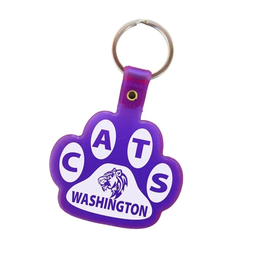 Main photo of Paw Shaped Flexible Key Tag