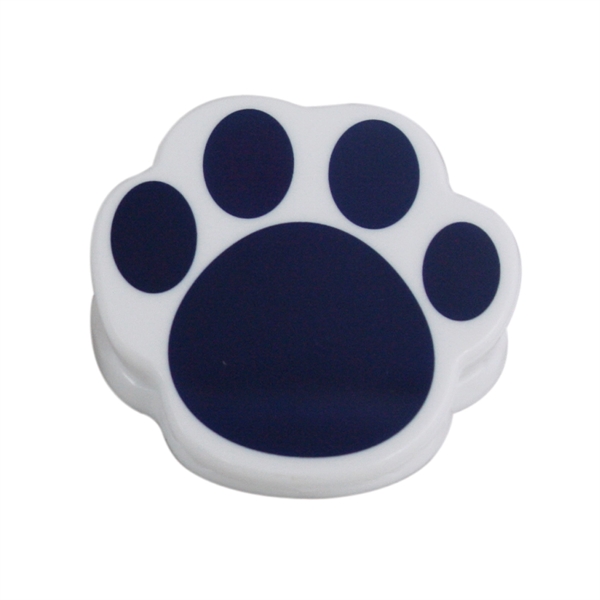 Blue color option for Paw Shaped Memo Clip With Magnet On Back