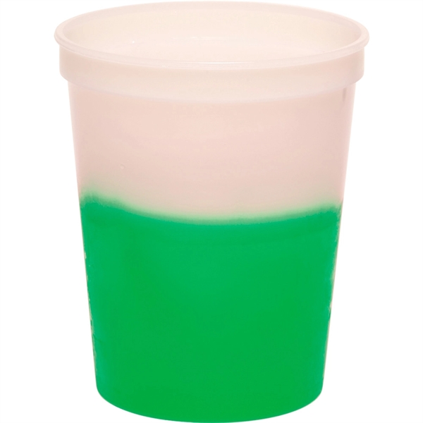 Green color option for 16 Oz Color Changing Mood Stadium Cup
