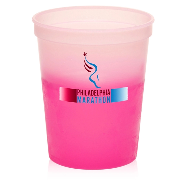 Magenta color option for 16 Oz Color Changing Mood Stadium Cup