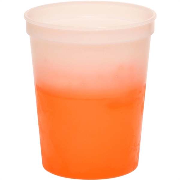 Orange color option for 16 Oz Color Changing Mood Stadium Cup