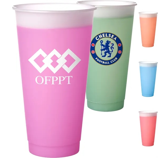 Red color option for Stadium Cups With Color Changing Mood, 24 Oz.