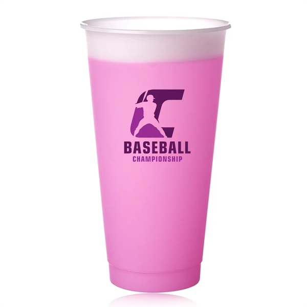Pink color option for 24 Oz. Color Changing Mood Stadium Cups