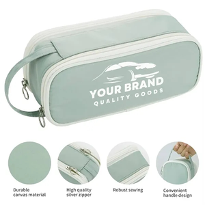 Photo of Big Capacity Zipper Pencil Case Aesthetic Pen Bag Pouch