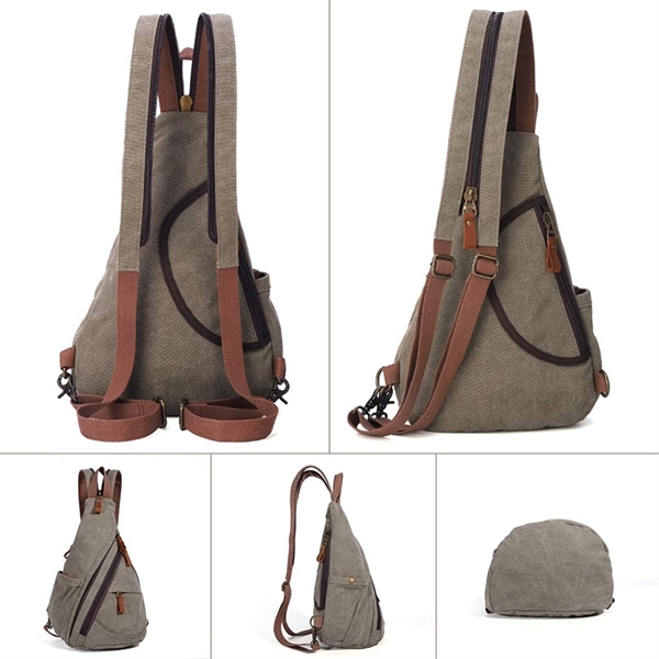 Red color option for Canvas Sling Bag