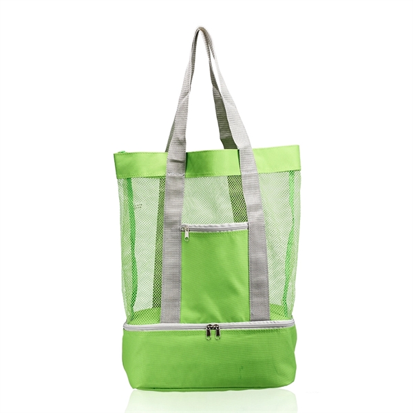 Lime Green color option for Mesh Picnic Cooler Tote Bag