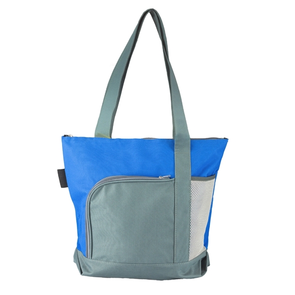 Blue color option for Go Getter Sport Beach Tote Bag W/ Gusset (16.5"X14.5"X4.5")