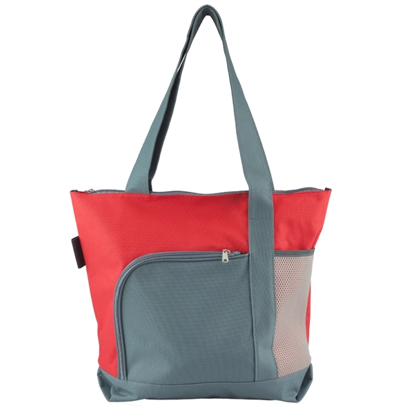 Red color option for Go Getter Sport Beach Tote Bag W/ Gusset (16.5"X14.5"X4.5")