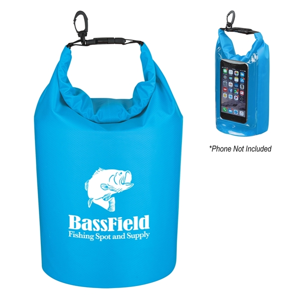 Clear Lt Blue color option for Waterproof Dry Bag With Window