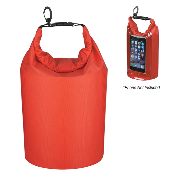 Clear/Red color option for Waterproof Dry Bag With Window