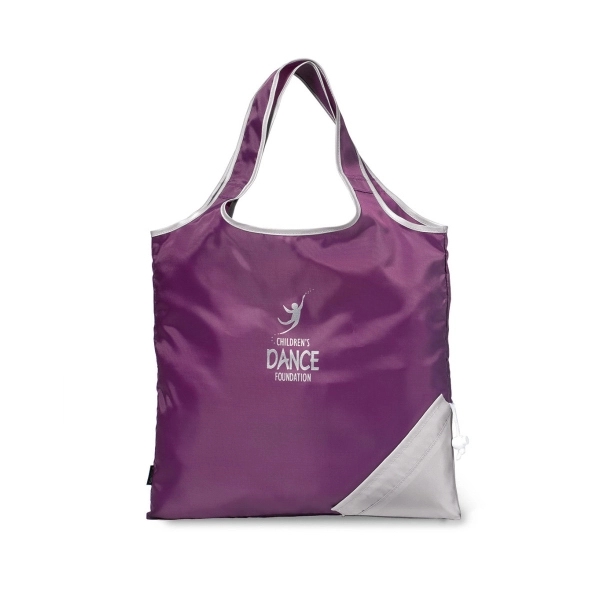 Plum Silver color option for Latitudes Foldaway Shopper